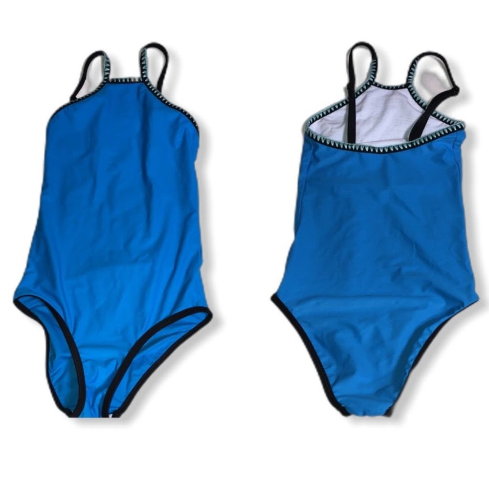 Afriel&Tabbris Blue Girls One Piece Swimsuit-Sz 10